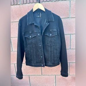 7 for all mankind black denim jacket S